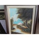Средна картина масло на платно Испания - 3728